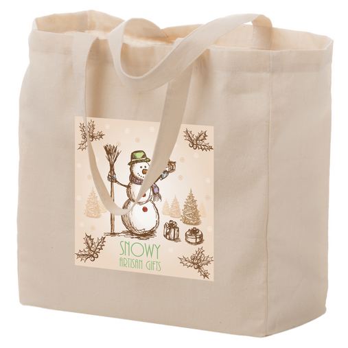 Custom Printed Cotton Canvas Tote Bag w/Full Color (13"x5"x13") - Color Evolution - CN13513-CE